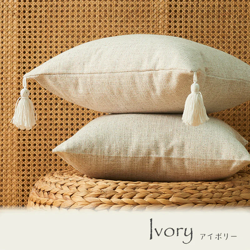 【ピンク(2枚セット)　フリンジ無し】クッションカバー 45×45cm 北欧 おしゃれ 冬 2枚セット フリンジ付き 丸洗いOK 柔らか かわいい 汚れ防止 洗える 無地 インテリア 替えカバー 伸縮性 ソファカバーと合わせ 新生活 転居 引っ越し 12色