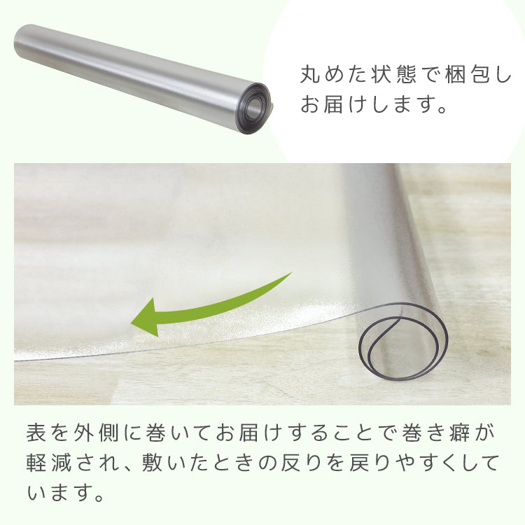 【180×90㎝】チェアマット 透明 おしゃれ 180×90cm 厚1.5mm 大判 クリア マット 拭ける 床保護マット PVC 抗菌 防臭 床 傷防止マット 撥水 クリアチェアマット 長方形 デスク下マット イス 椅子 チェア キッチンマット デスクマット