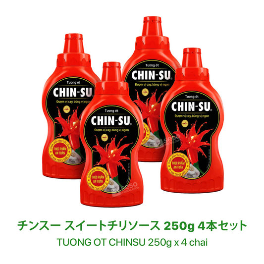 チンスー スイートチリソース 250g 4本セット 【TUONG OT CHINSU 250g x 4 chai】