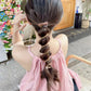 (ブラウン)プリングヘアゴム くるくる ヘアアクセサリー ハート オシャレ 髪飾り ヘアゴム コイルポニー ワイヤーポニー まとめ髪