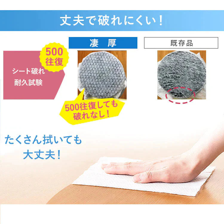 【カートアップNG】【本体ボトル/12個セット】アイリスオーヤマ 凄厚ウェットティッシュ アルコール 厚手 本体 65枚入 WTB-65A