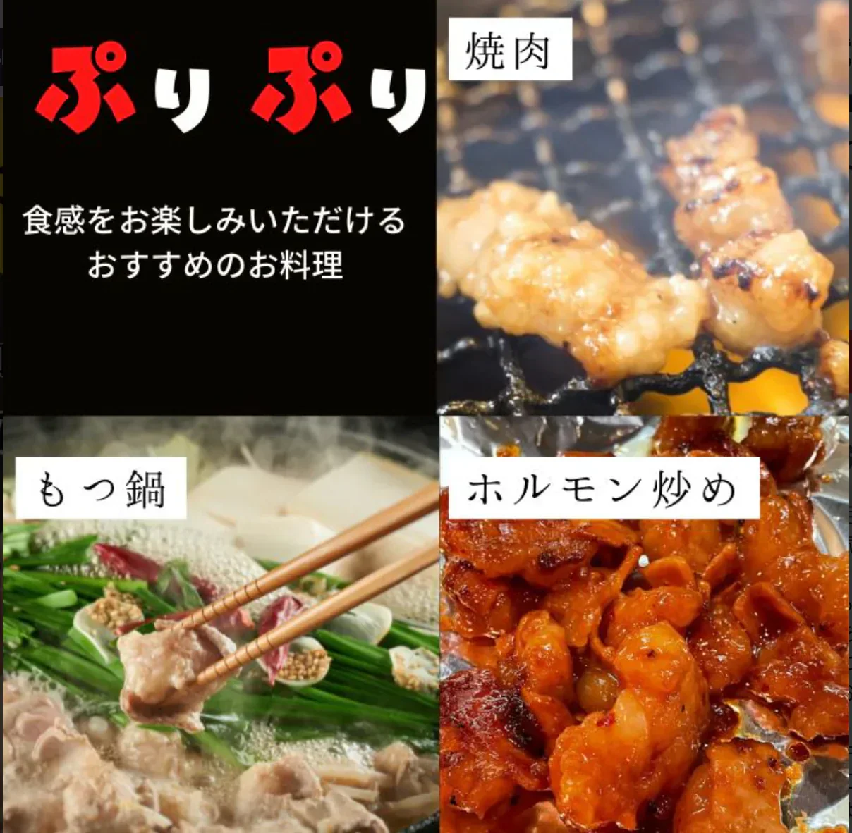 A4・A5ランク黒毛和牛すじ＆国産牛ホルモンセット　1.1kg