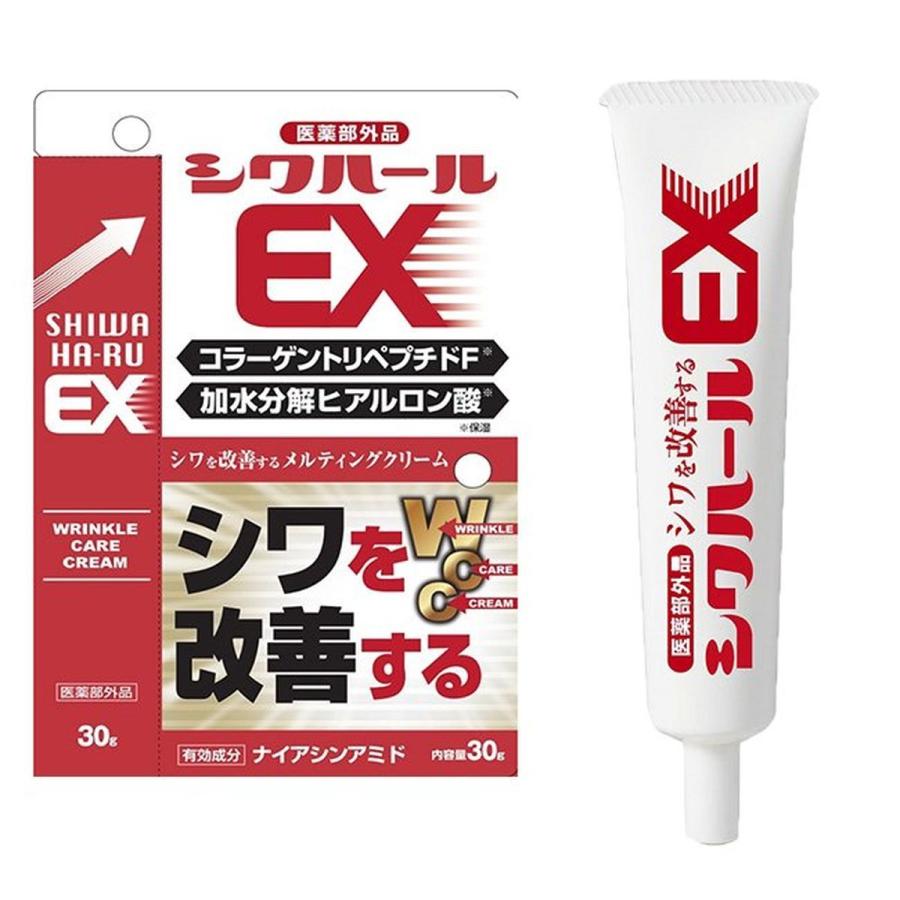 10個セット【薬用シワハールEX 30g】(医薬部外品)オデコ 目尻 ほうれい線のシワ改善にオススメ 薬用クリーム しわ シワ シワ改善 し –  カウシェ