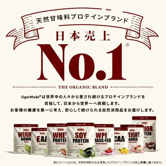 ソイプロテイン 1kg 抹茶  フレーバー 国内製造 (OgarMade) オーガーメイド