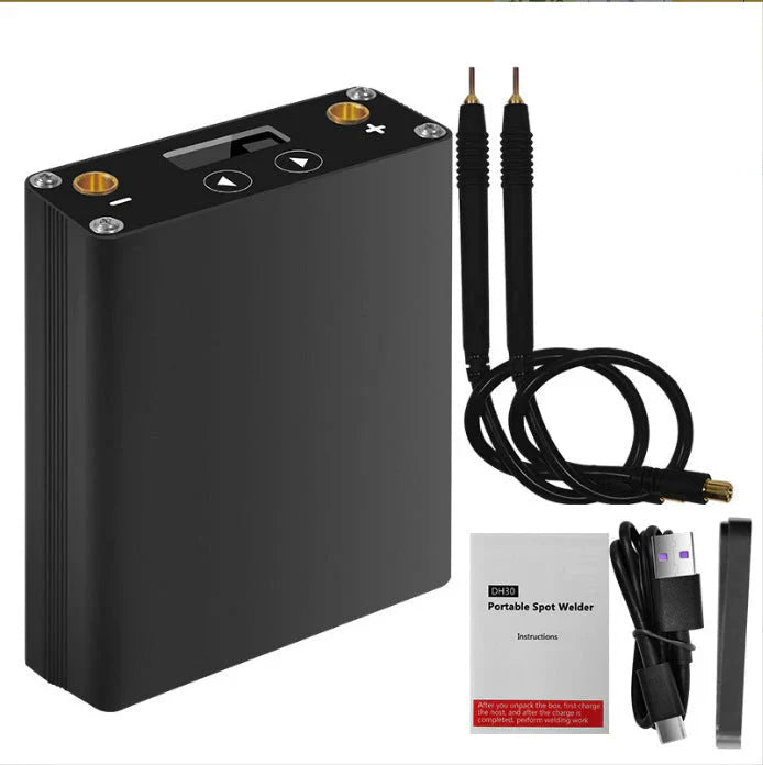 ポータブルスポット溶接機 精密溶接 DIY用 18650バッテリー 小型 ミニ ハンドヘルド 0.1-0.2mm 5ギアの出力電力調整可能 自動溶接ツール 便利
