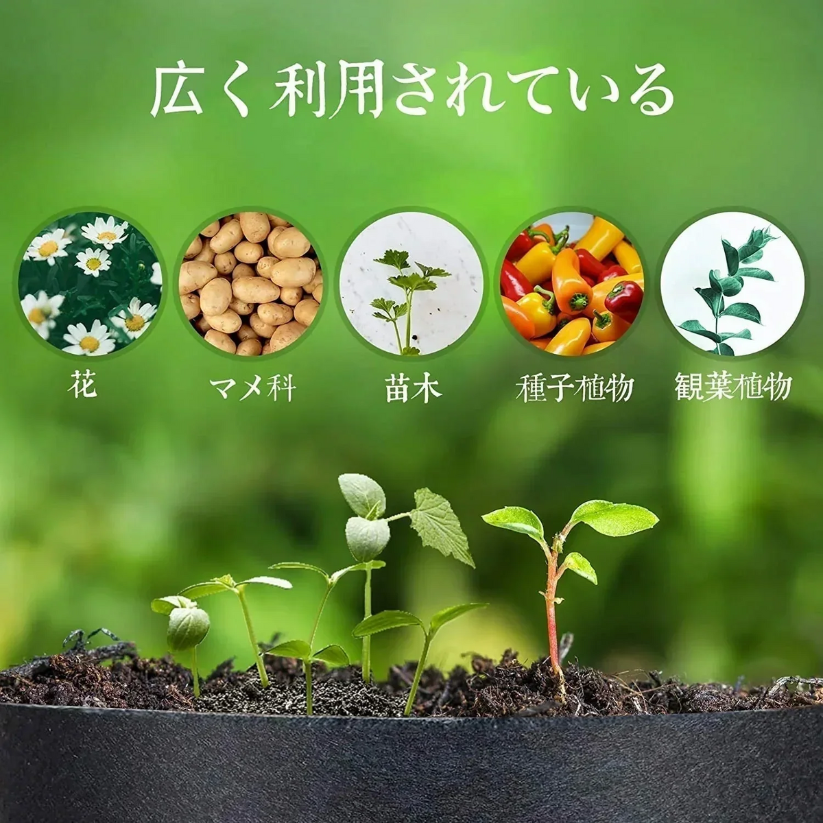 5個セット 3ガロン　プランター 布鉢 栽培袋 フェルト 不織布ポット 植え袋 ガーデン 通気性 diy 園芸 植物育成 野菜栽培 大容量(w077-1)