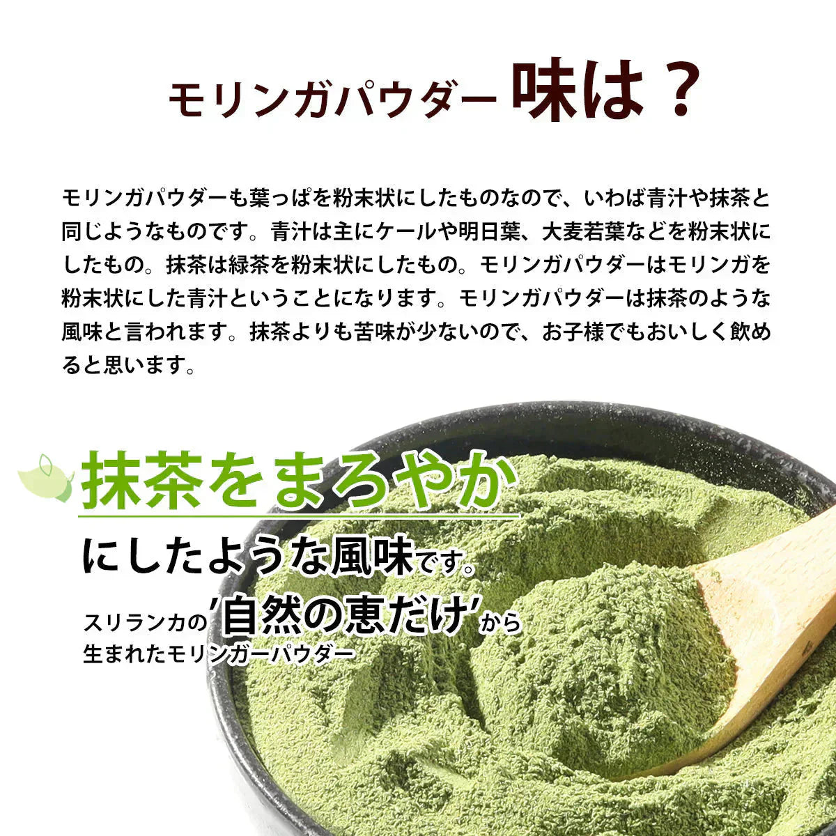 モリンガパウダー 有機 オーガニック 100g 100% モリンガ茶 スーパーフード 粉末 モリンガ パウダー 有機JAS認定 スリランカ セイロン 無添加 健康 栄養 ヴィーガン ビーガン 美容 サプリ 無農薬