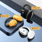 ワイヤレスイヤホン Bluetooth 5.3 耳掛け式　片耳 超軽量ブルートゥースヘッドホン ヘッドセット HIFI高音質 ワンタッチ操作 低遅延 左右分離型 自動ペア s091C(オレンジ)