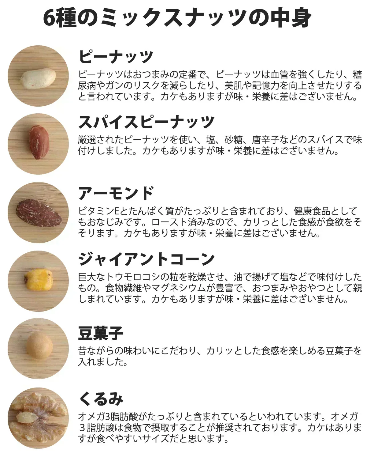 【期間限定販売】おためしミックスナッツシリーズ 6種のミックスナッツ150g（ナッツの比率ランダム）【カウシェファーム収穫対象商品】