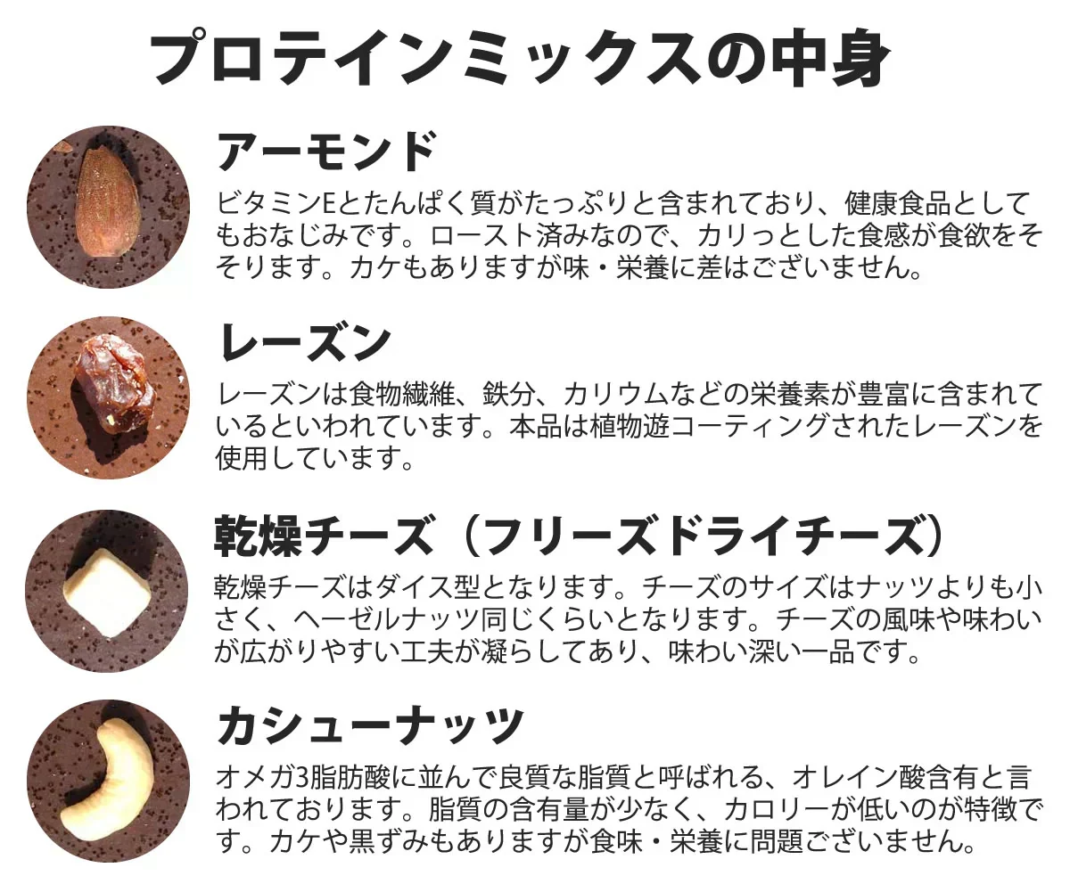 【期間限定販売】おためしミックスナッツシリーズ プロテインミックス150g（ナッツの比率ランダム）【カウシェファーム収穫対象商品】