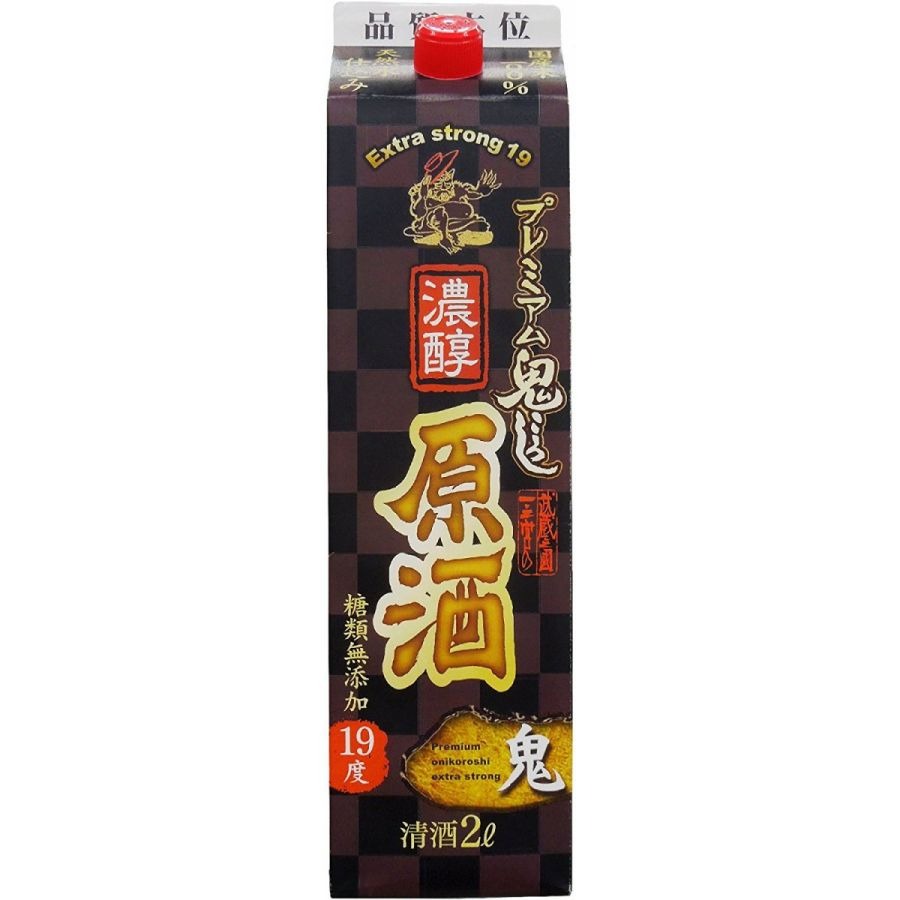小山本家 プレミアム鬼ころし 濃醇原酒 19度 2000ml 2L 1本【ご注文は2ケース（12本）まで同梱可能】