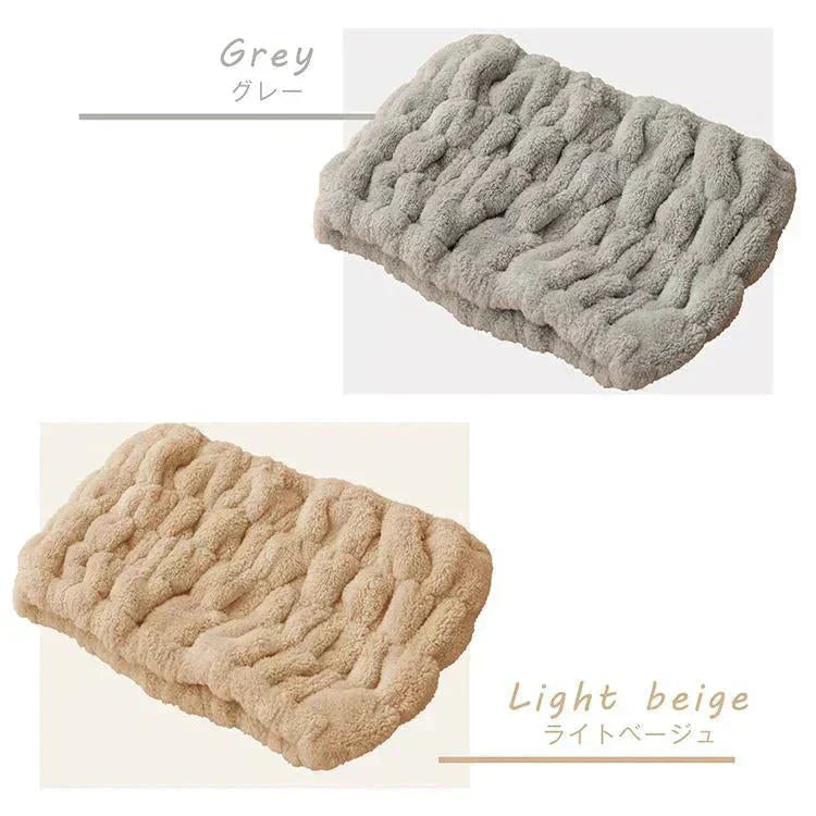 Emmmo ヘアバンド 「グレー2個セット」 ヘアーバンド 洗顔用 吸水 幅広 ヘアターバン 美容 節電 時短 ヘアケア 洗顔 お風呂 タオル レディース