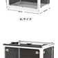XINYF 収納ボックス (ホワイト-1個, 47.5×35.5×24cm-40.5L)折りたたみ 蓋付き 積み重ね 全方向から取り出せる 収納ケース プラスチック キャスター付き