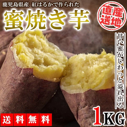 【最安値挑戦祭】焼き芋 さつまいも 紅はるか 1kg サツマイモ 冷凍焼き芋 焼きいも 産地直送 薩摩芋 石焼き芋 芋 いも イモ 鹿児島県産 FJK-003