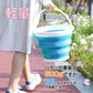 バケツ 折りたたみ 10L 軽量 おしゃれ シリコン 釣り アウトドア キャンプ 洗濯 お風呂場 浴室 水汲み 災害 防災 非常時 新生活 収納 コンパクト 洗車用 ny057