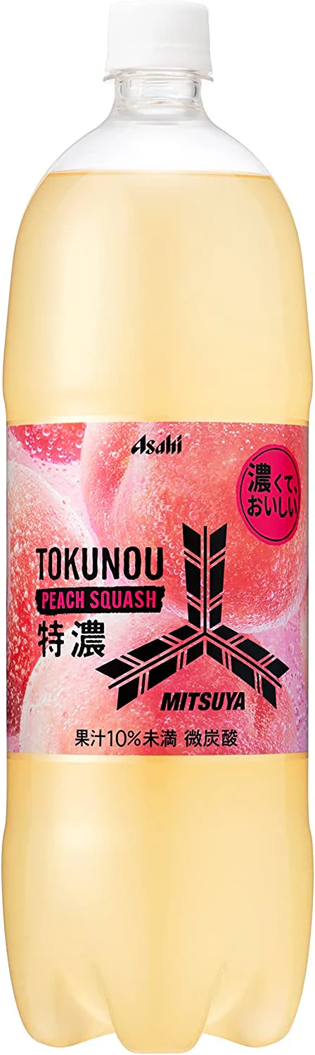 【送料無料】アサヒ 三ツ矢 特濃ピーチスカッシュ 1500ml 1.5L×16本/2ケース