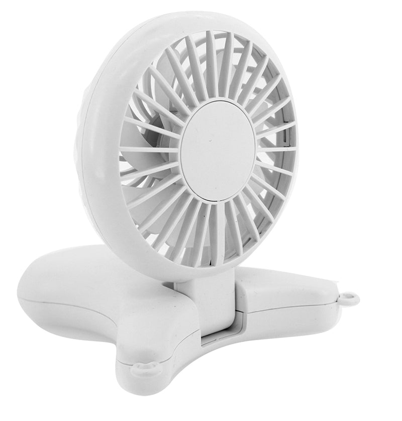 ハンディ扇風機 COOL DECO クールデコ ホワイト ３WAY ハンズフリー ネックストラップ 卓上 ハンディ USB 熱中症対策 スポーツアウトドア 男女兼用