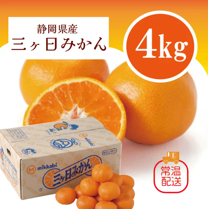 【日本三大みかん！三ケ日みかん！4㎏！】豊洲市場仕入れ　ブランドみかん