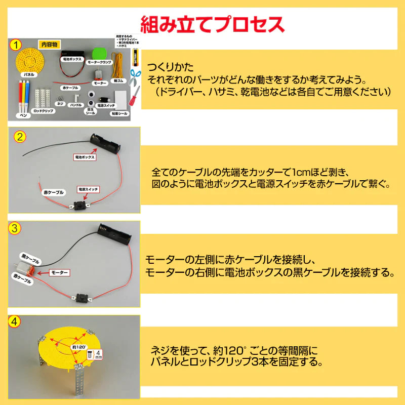 工作キット らくがきロボット ペン くるくる回る 電池式 子供 おもちゃ 図工 制作 DIY 自由研究 夏休み 冬休み 小学生 組み立て簡単 キッズ 誕生日 プレゼント
