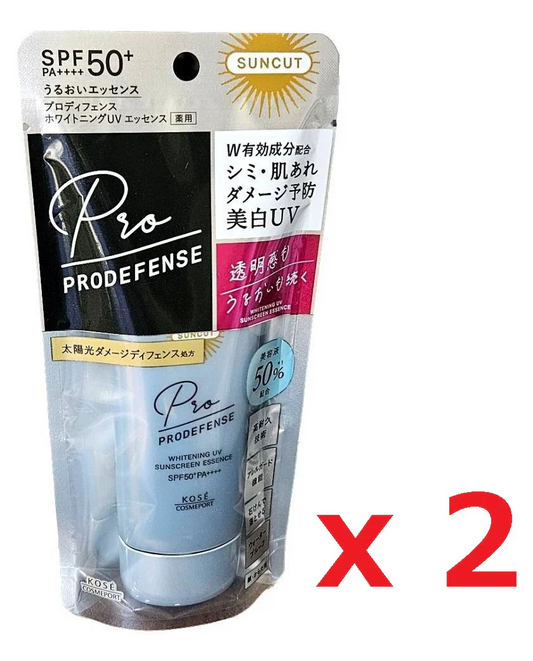 KOSE サンカット プロディフェンス ホワイトニング 日焼け止め UV エッセンス シミ 肌あれも防ぐ 90g 無香料 2個セット
