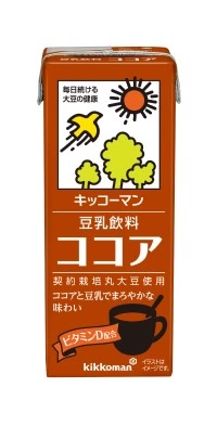 【送料無料】 キッコーマン 豆乳飲料 ココア 200ml×1ケース/18本