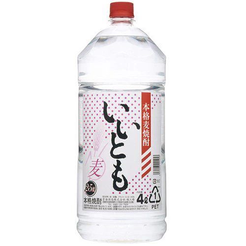 雲海酒造 本格麦焼酎 いいとも 白麹 25度 ペット 4000ml 4L 1本【ご注文は1ケース（4本）まで同梱可能】