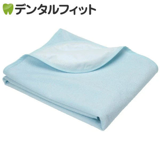 防水シーツ 綿パイル サックスブルー