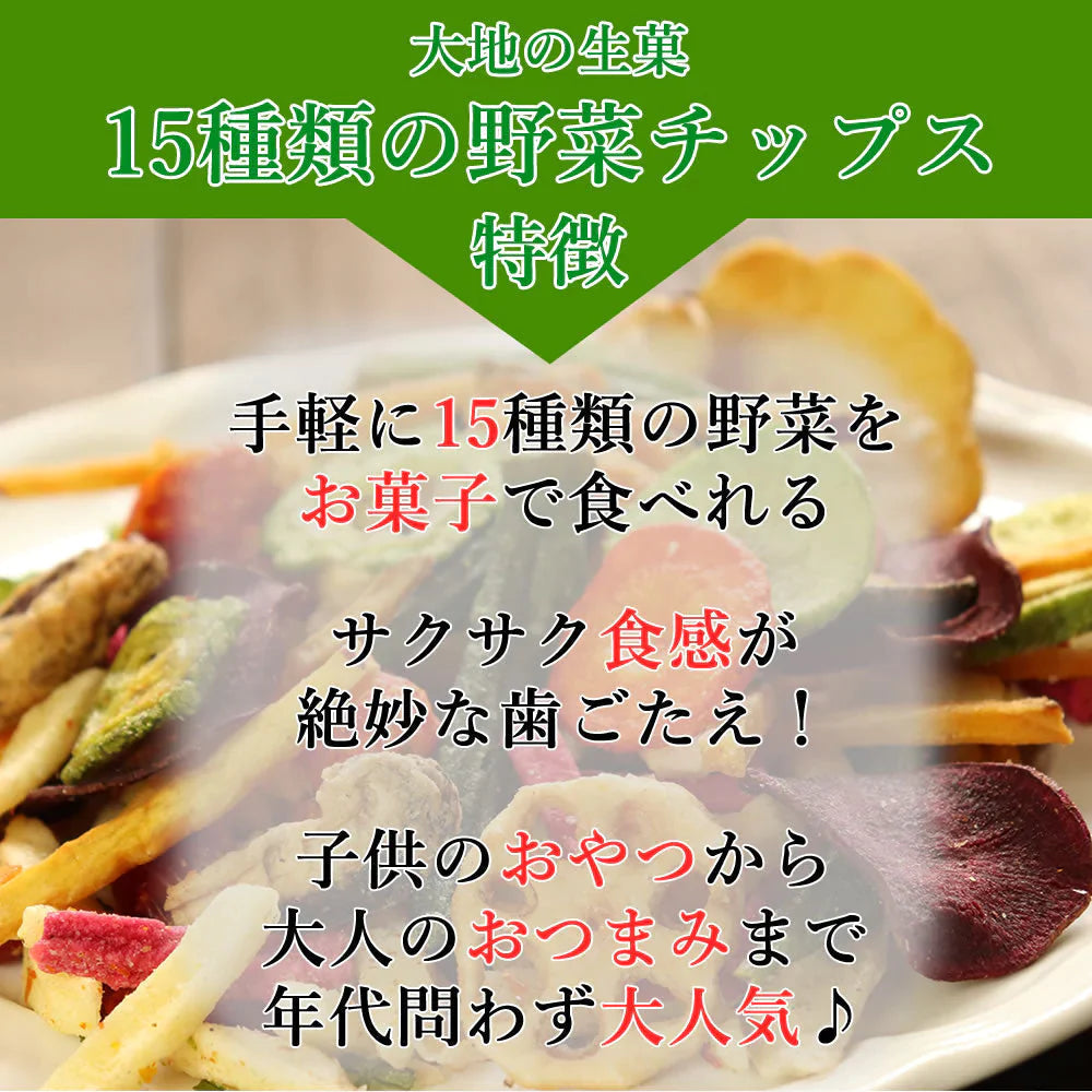 15種類の野菜チップス 230g【ゲリラセール】