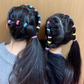 (ブラック)からまないゴム 小 セット ヘアゴム ベビーゴム 絡まないゴム シンプル KIDS キッズ 子供 痛くない　かわいい 可愛い デイリー 普段使い 日用使い 赤ちゃん BABY ヘアアクセサリー からみにくい 跡つかない