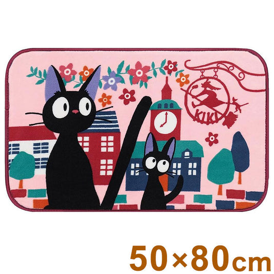 魔女の宅急便 キッチンマット はなだより 50×80 マット キャラクター 滑り止め ジジ 猫 ねこ ネコ おしゃれ かわいい インテリア キッチン 台所 玄関 エステルマット センコー【送料無料】