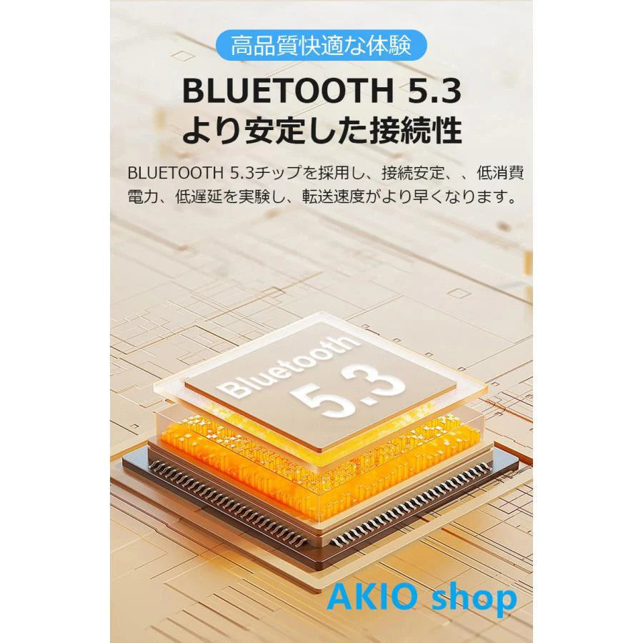 ワイヤレスイヤホン Bluetooth5.3 空気伝導 両耳/片耳 耳掛け OWS式 Siri対応 周囲の音が聞こえる 落ちにくい HiFi 高音質 マイク内蔵 ENCノイズキャ s103B(ホワイト)