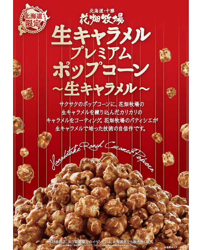 花畑牧場 生キャラメルプレミアムポップコーン 生キャラメル 100g 2個セット メール便 送料無料 送料込 北海道産 お菓子 おやつ 手造り リッチ お土産 手土産 プレゼント 贈り物 お茶請け
