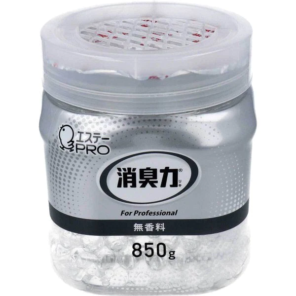 お得な4個セット 業務用消臭剤850g エステー 消臭力 ビーズタイプ 大容量 室内・トイレ用 無香料 本体 850g X4個