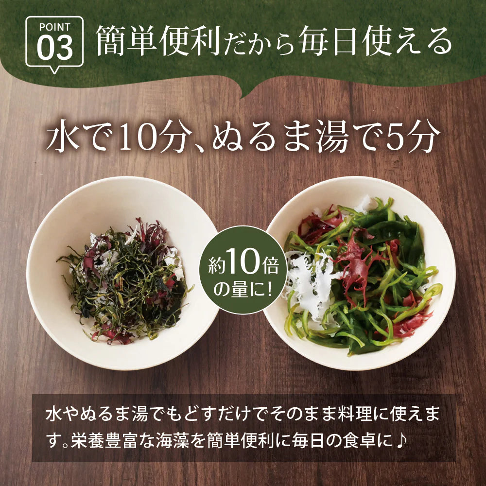 【2個セット】日本橋いなば園 国産海藻サラダ 30g ネコポス メール便送料無料