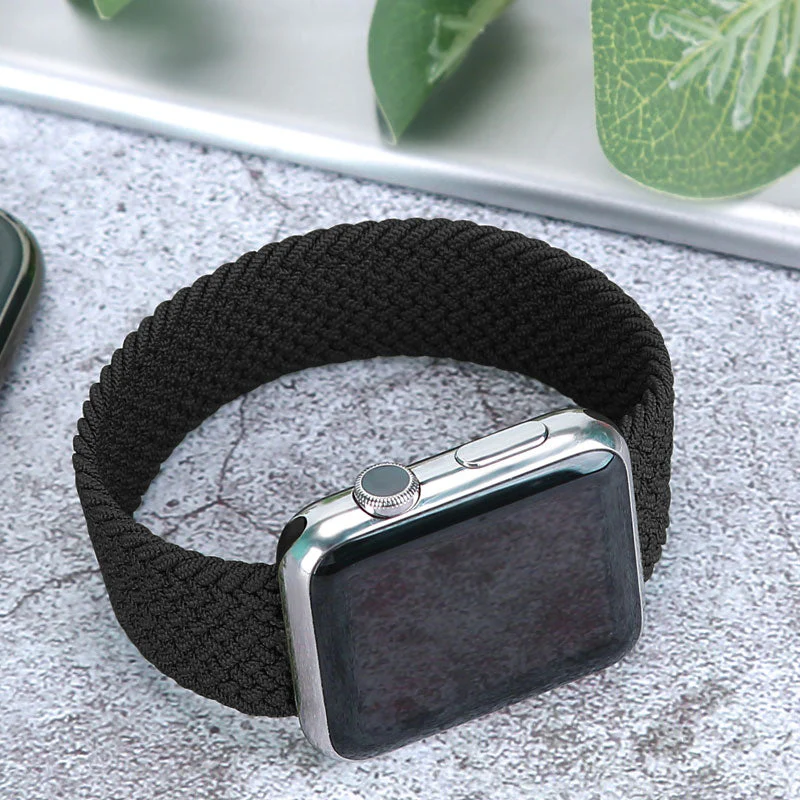 apple ピンク 38-41mm watch用ベルト 1本 弾力ナイロン 編み アップルウォッチバンド 伸縮 ループ スポーツ ビジネス 学生 iWatch おしゃれ 男女兼用series7 6 5 4 3 2 1 SE