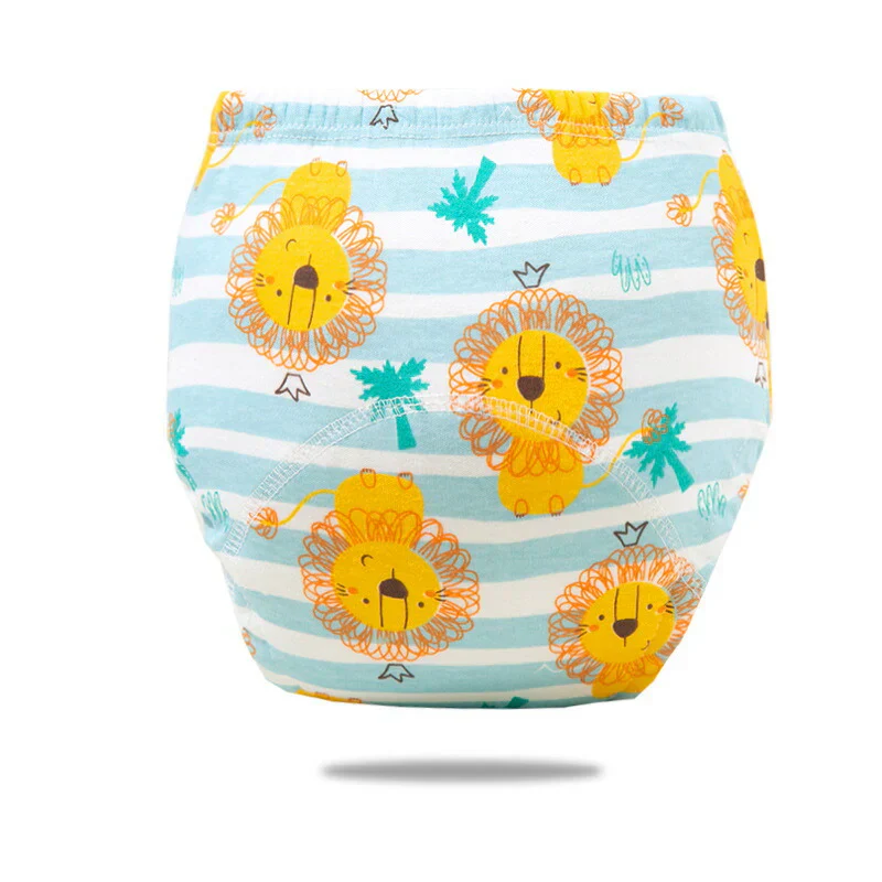 男の子 トレーニングパンツ【L：体重12.5-20Kg】 6層 おねしょ パンツ ガーゼ 防水層付 ズボン おねしょ対策 通気性 トイトレ トレパン 布おむつ  キッズ ベビー 赤ちゃん 下着 80