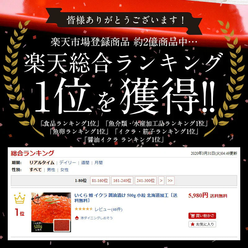 いくら 鱒 イクラ 醤油漬け 500g 小粒 北海道加工 いくら醤油漬け 冷凍海鮮 イクラ醤油漬け 北海道 魚卵 魚介類 美味しい ごはんの友 お取り寄せグルメ 贈り物 グルメ 海鮮 ［送料無料］ 訳あり
