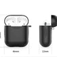 airpods1 ブルー airpods2 対応 エアーポッズ エアポッツ 1/2 ケース カバー シリコン かわいい キズ防止 耐衝撃 全面保護 紛失防止 8色あり