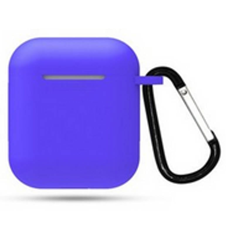 airpods1 ブルー airpods2 対応 エアーポッズ エアポッツ 1/2 ケース カバー シリコン かわいい キズ防止 耐衝撃 全面保護 紛失防止 8色あり