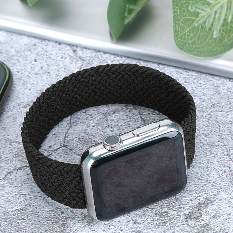 apple ブルー 38-41mm watch用ベルト 1本 弾力ナイロン 編み アップルウォッチバンド 伸縮 ループ スポーツ ビジネス 学生 iWatch おしゃれ 男女兼用series7 6 5 4 3 2 1 SE