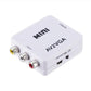 AV VGA 変換コンバーター 白色 RCAtoVGA D-sub 15ピンアダプター RCAアナログ変換 DVD 車載チューナー モニター接続 ビデオデッキ SFC出力 1080P