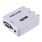 AV VGA 変換コンバーター 白色 RCAtoVGA D-sub 15ピンアダプター RCAアナログ変換 DVD 車載チューナー モニター接続 ビデオデッキ SFC出力 1080P