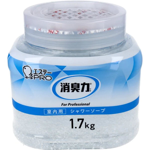 業務用消臭剤 エステー 消臭力 クラッシュゲルタイプ 室内用 シャワーソープの香り 本体 1.7kg X4個 KI1637