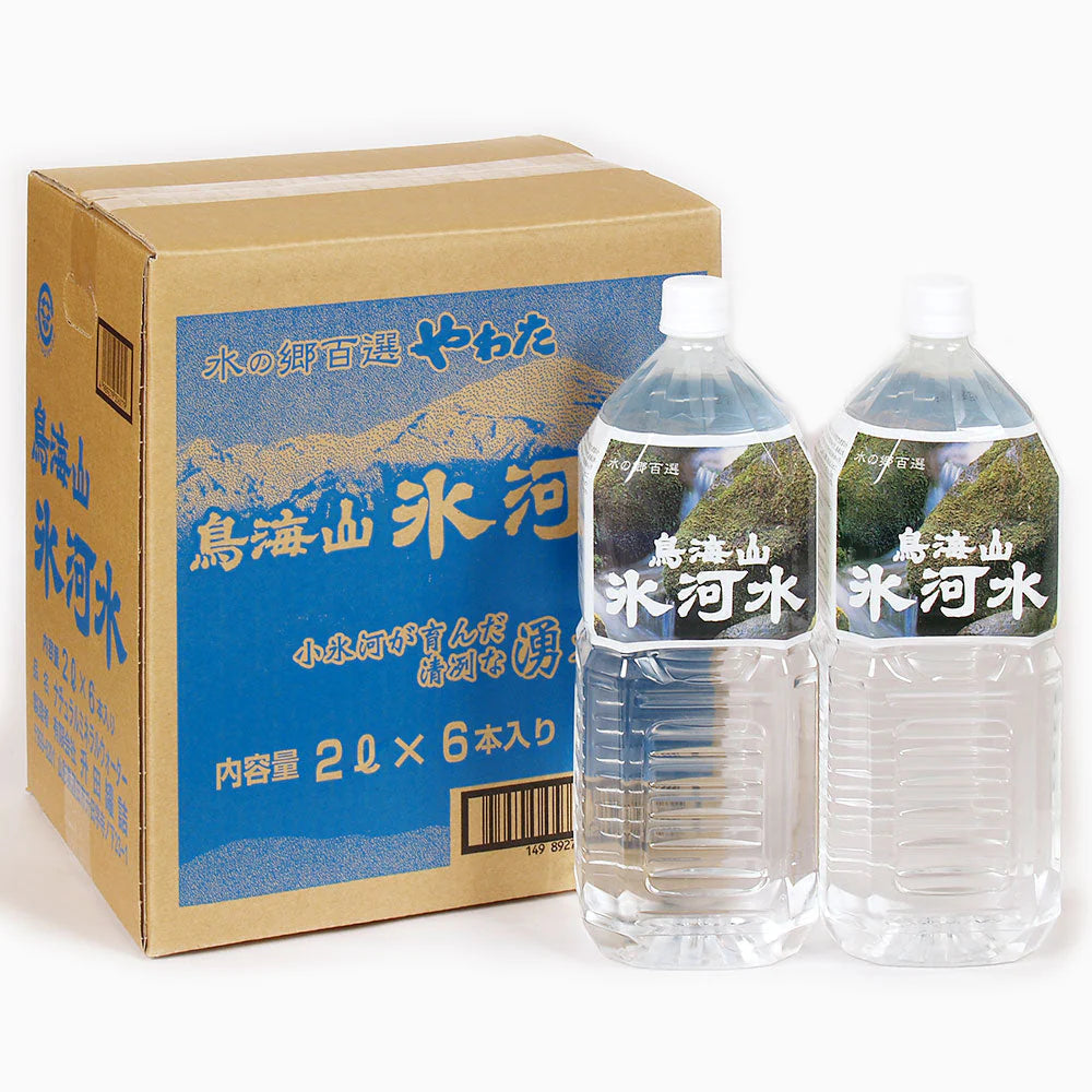 ミネラルウォーター 2リットル×6本入り 鳥海山氷河水 軟水
