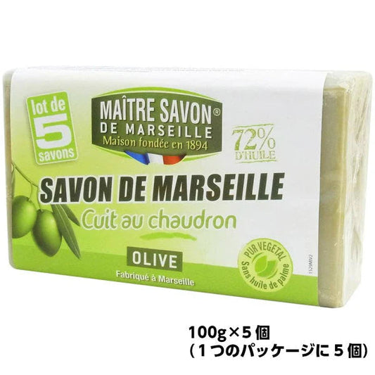 メートル サボン ド マルセイユ オリーブ (100g×5)