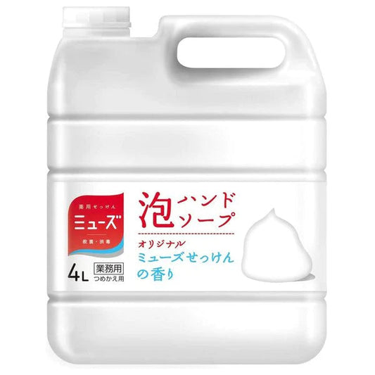 薬用泡ハンドソープ ミューズ 保湿成分配合 せっけんの香り 業務用 詰替用 4L KI1731