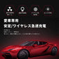 車載ホルダー ワイヤレス 充電器 車載Qi スマホホルダー 車用 自動開閉 エアコン吹き出し口用 360度回転 iPhone　Android　各インチに対応(レッド)w370A