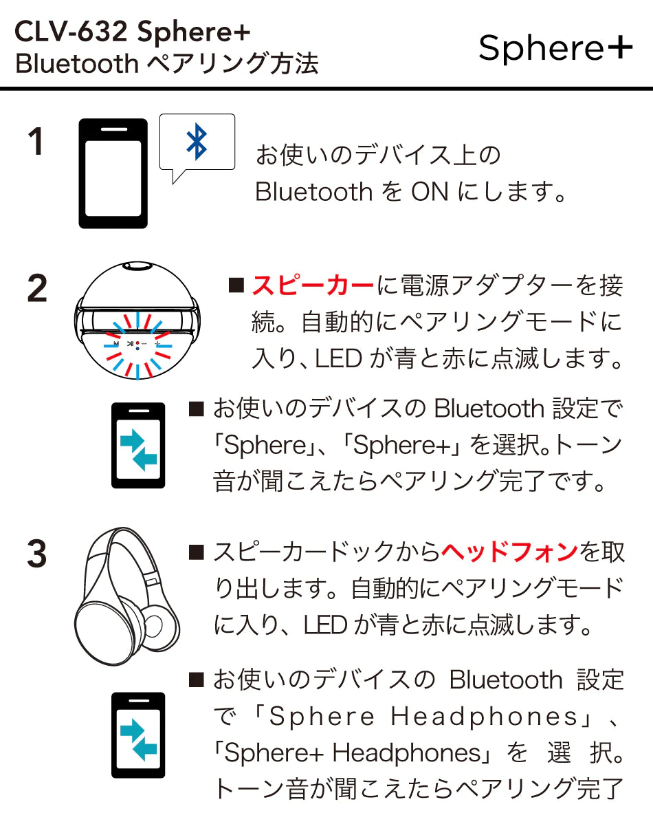 ブラック　Motorola Sphere+ モトローラ スフィアプラス ステレオBluetooth®ヘッドフォン＆スピーカーシステム【エコ得】