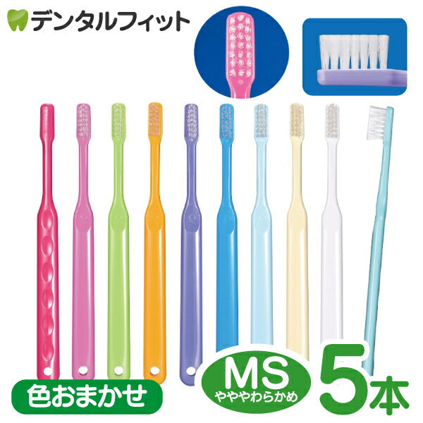 歯ブラシ Ci PRO MSやややわらかめ５本入り【メール便送料無料】