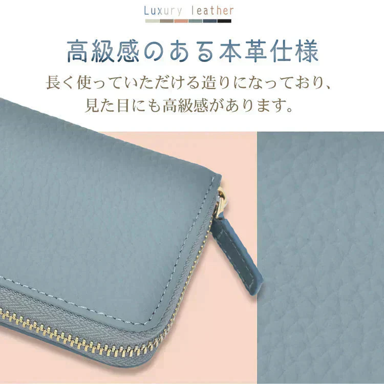 ミニ財布 「カーキ」 お札折らない レディース メンズ 本革 二つ折り レザー カードケース 小銭入れ コインケース フラグメントケース プレゼント